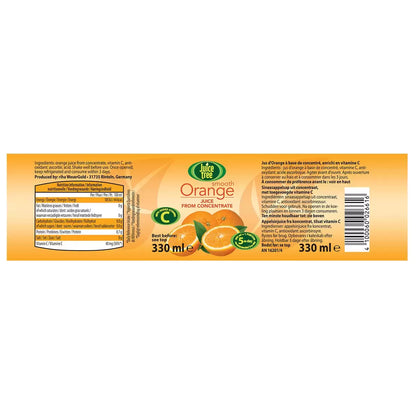 Orange juice in 330ml cartons