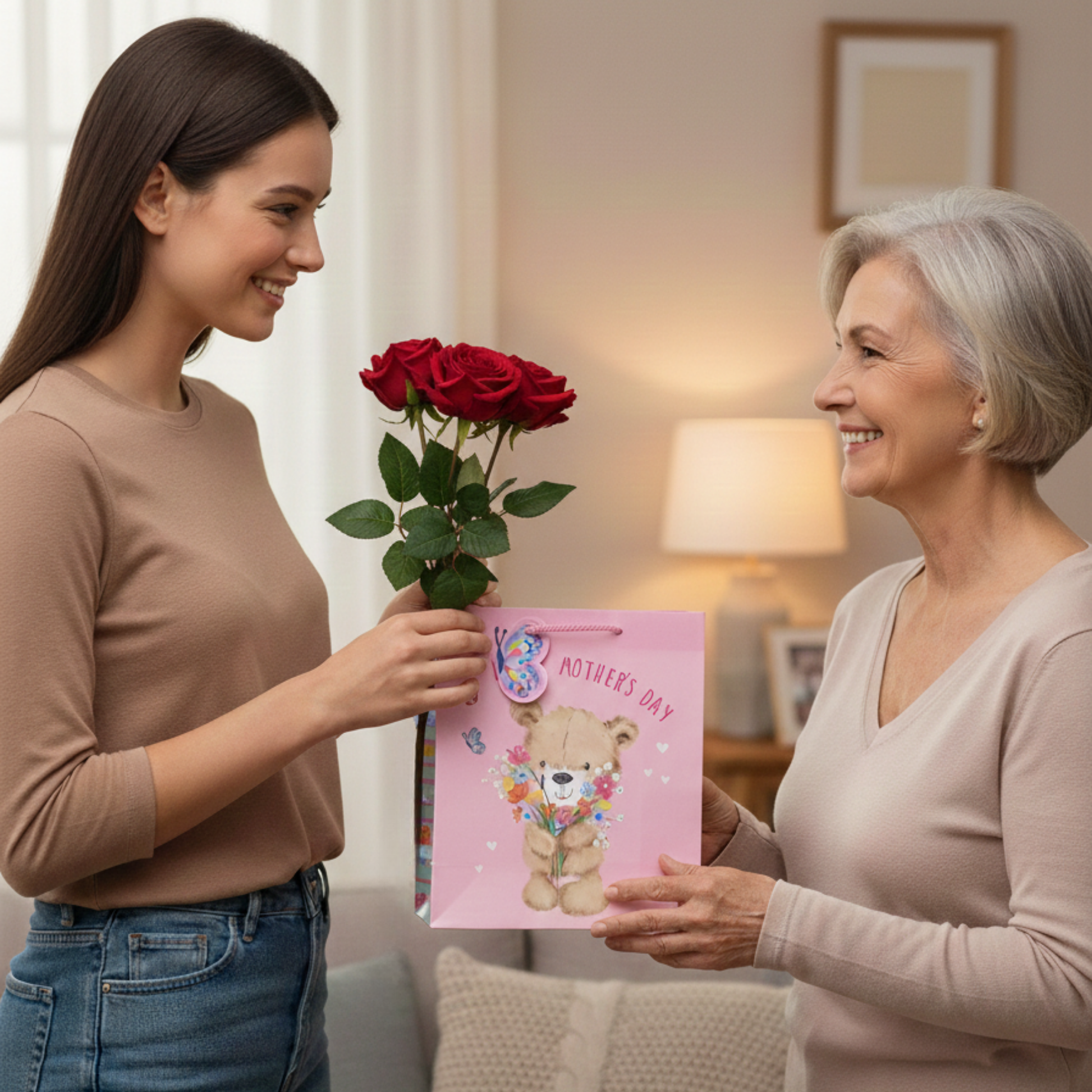 Ready-to-gift small Mother’s Day paper bag