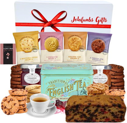 JOLAFUNBS tea hamper with 40 premium teabags