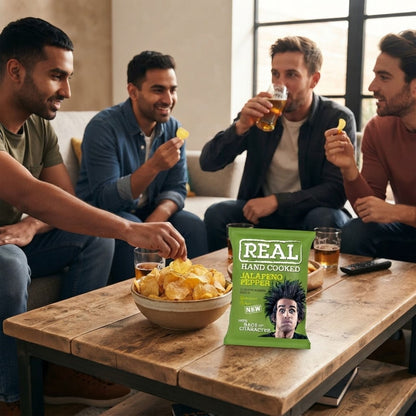 Crunchy chilli flavoured potato snacks
