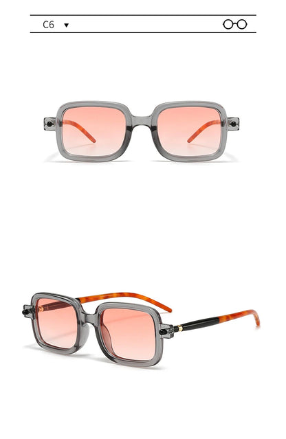 Rectangle sunglasses unisex men women fashion outdoor eyewear