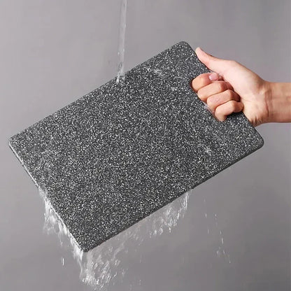 Rectangular marble effect chopping board
