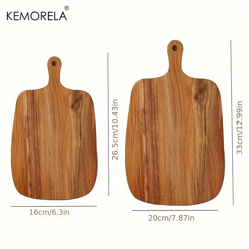 Rectangle wooden cutting board for food preparation
