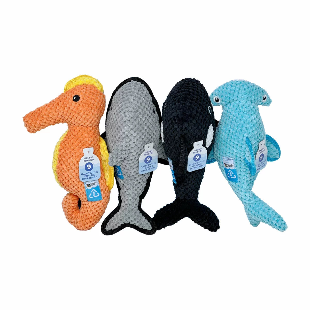 Eco friendly dog toys made from recycled plastic bottles