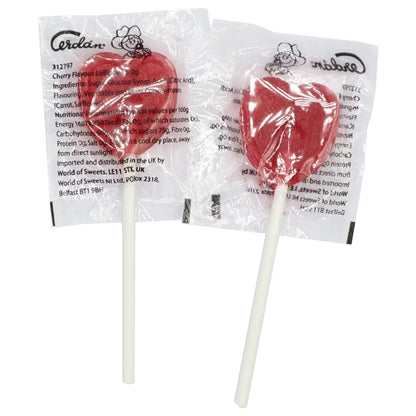 Red heart shaped sweets for gifting