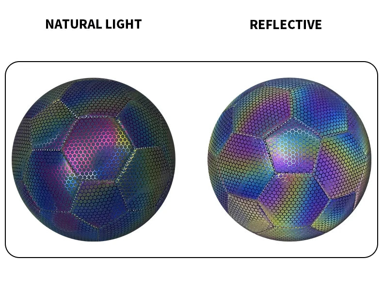 Neon style glowing football for games