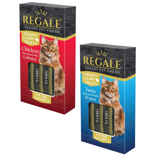 Regale Creamy Lickable Cat Treats 5x15g Tuna & Prawn