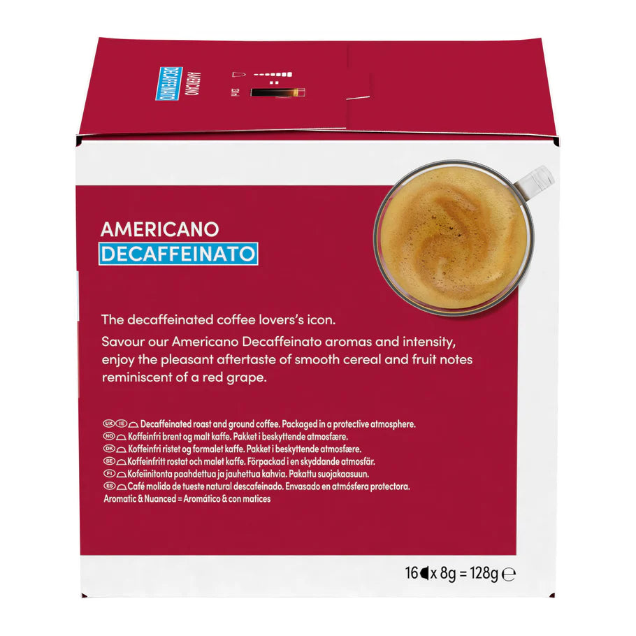 Caffeine-free Americano with full-bodied flavour