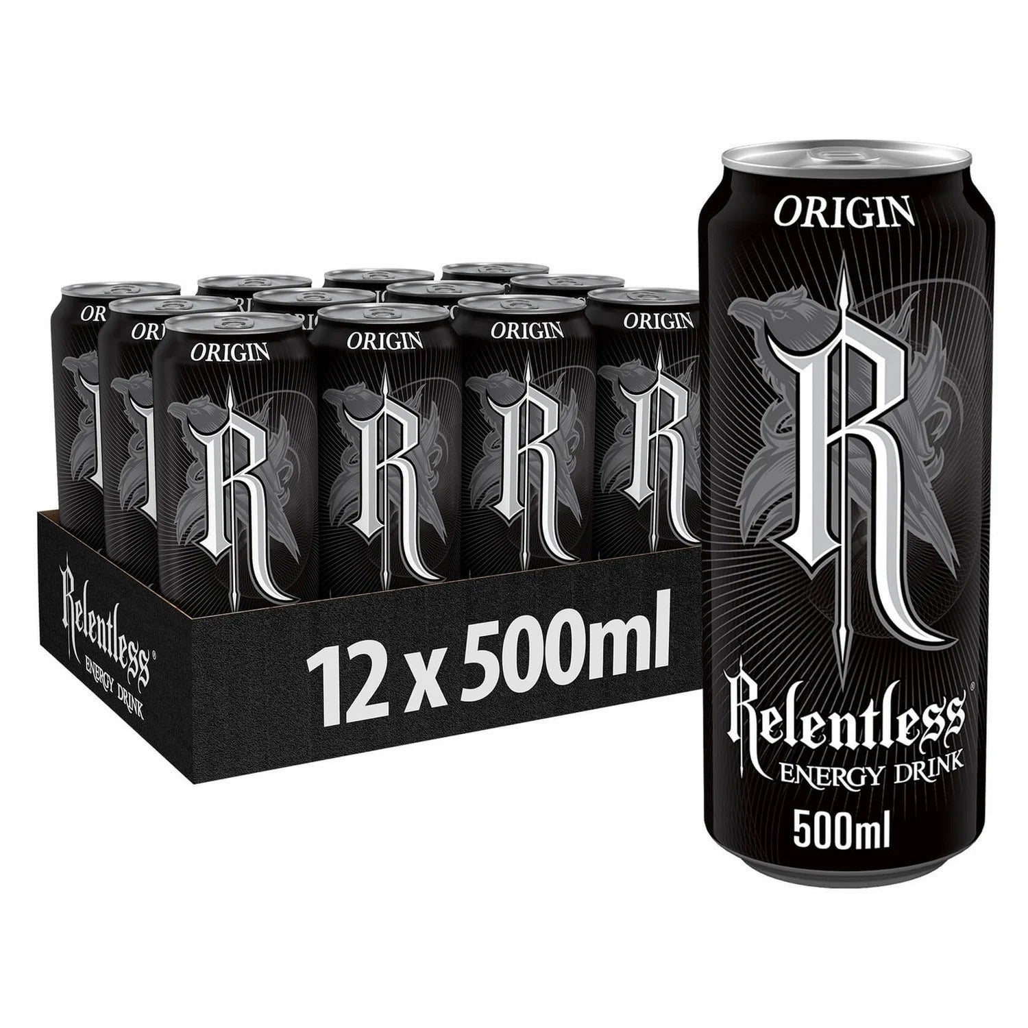 Relentless Origin Energy Drink 12 x 500ml cans