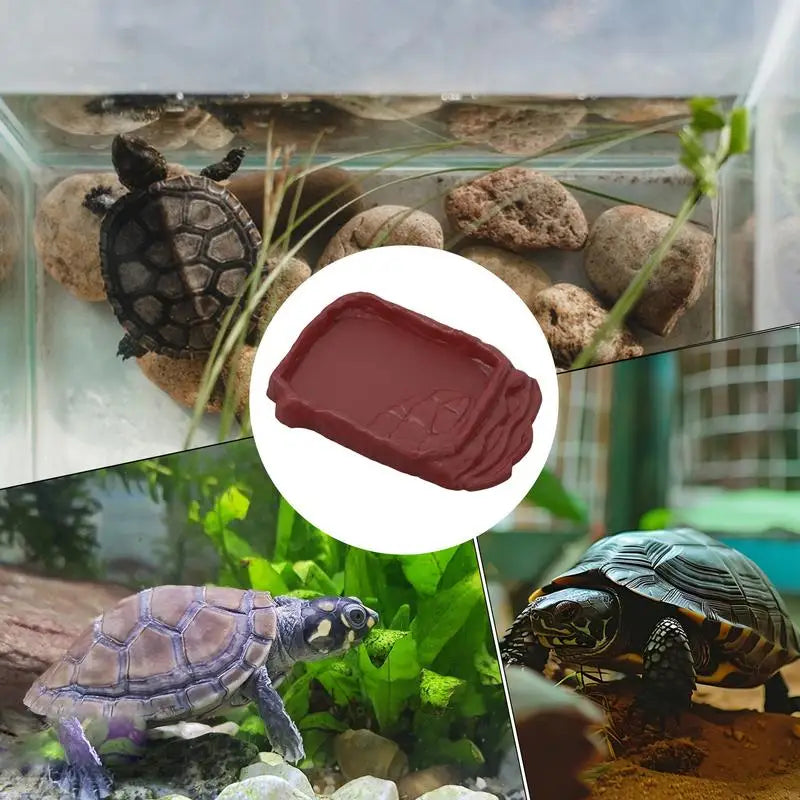 Durable ABS reptile food and water bowl
