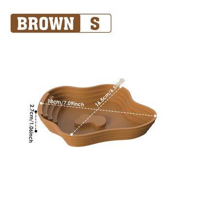 Amphibian habitat food and water container