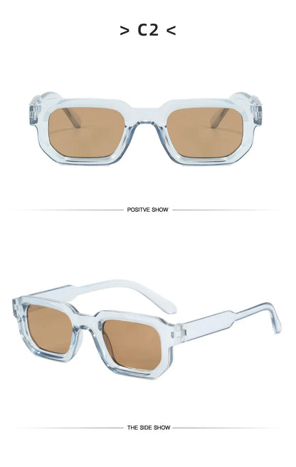 Vintage sunglasses model lifestyle shot summer outdoor wear