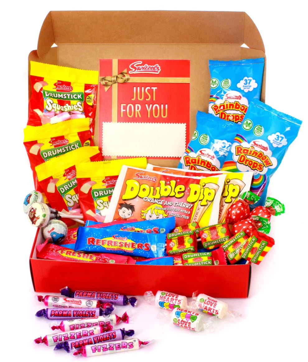 Retro Sweet Treasure Chest Gift Box with 500g of Swizzels favourites