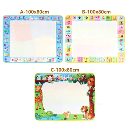 Kids magic drawing mat design B 100x80cm reusable water pen