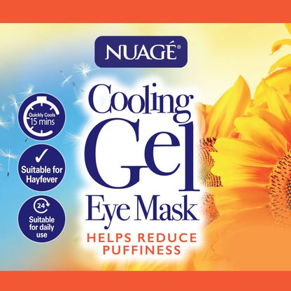 Reusable cooling gel eye mask