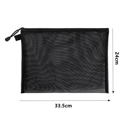 Reusable transparent mesh bag for toy storage