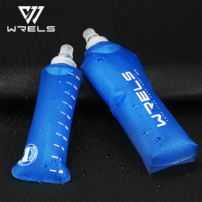 Folding water bottle for backpacking