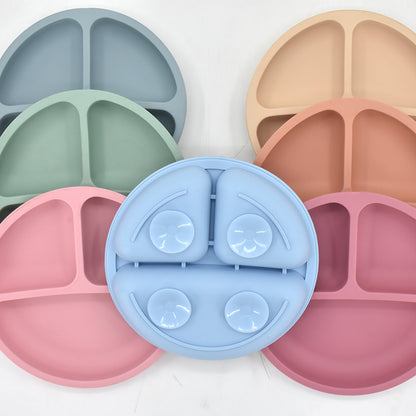 Silicone kids dining set with suction base