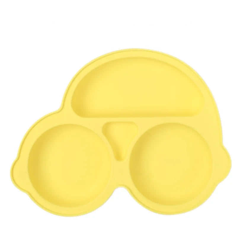 Reusable toddler silicone dish for daily meals