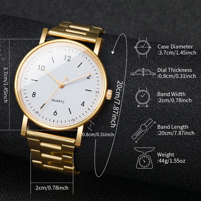 Rhinestone style women's watch and bracelet set