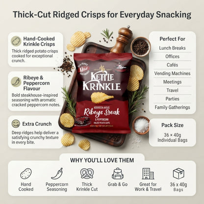 Thick-cut Krinkle potato chips