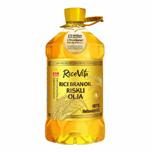 RiceVita Rice Bran Oil 5L bottle for cooking