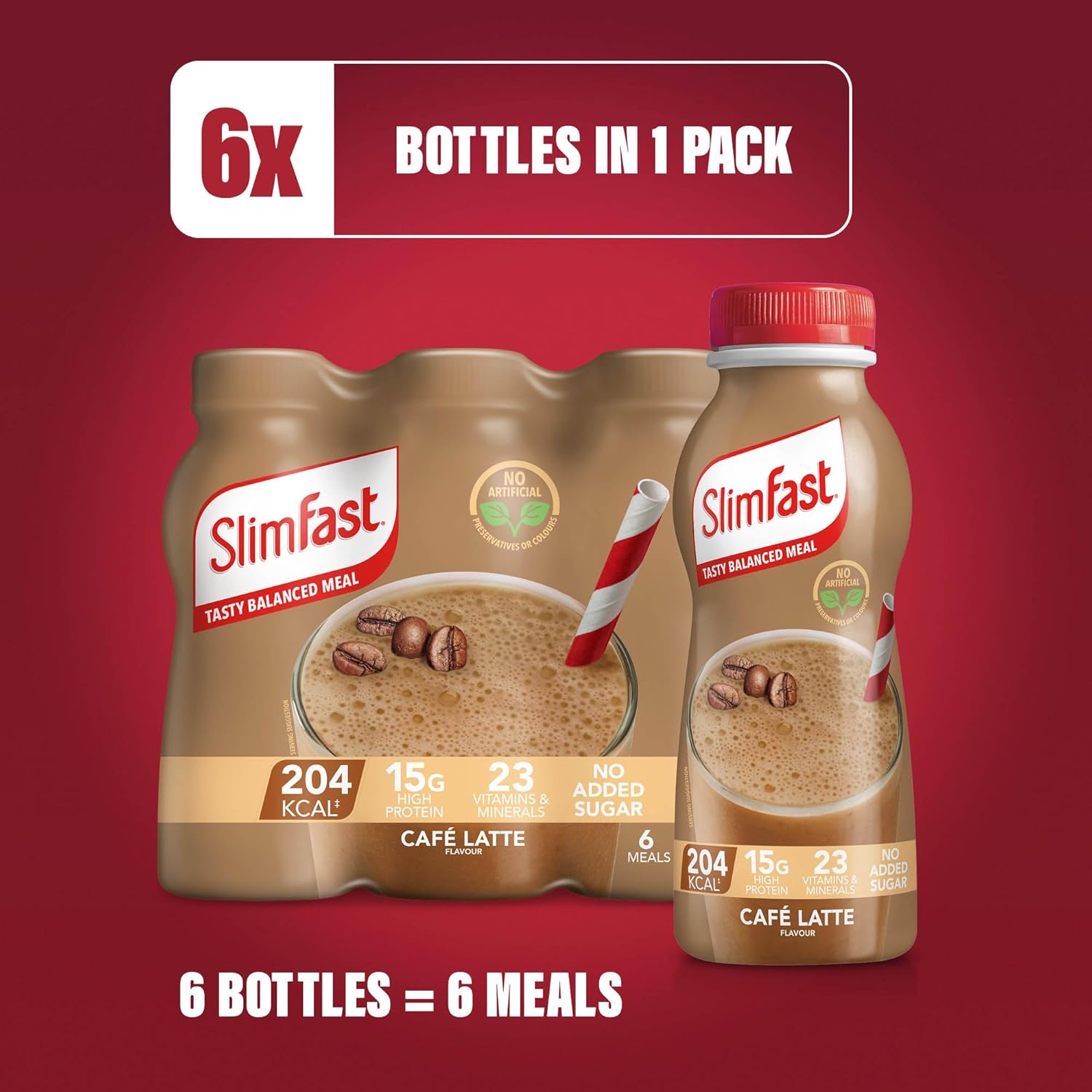 6 bottles of protein-rich coffee shake