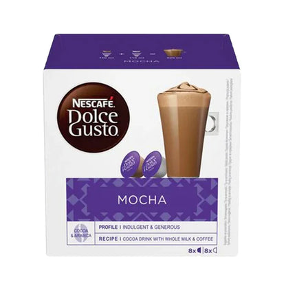 Creamy mocha capsules compatible with Dolce Gusto