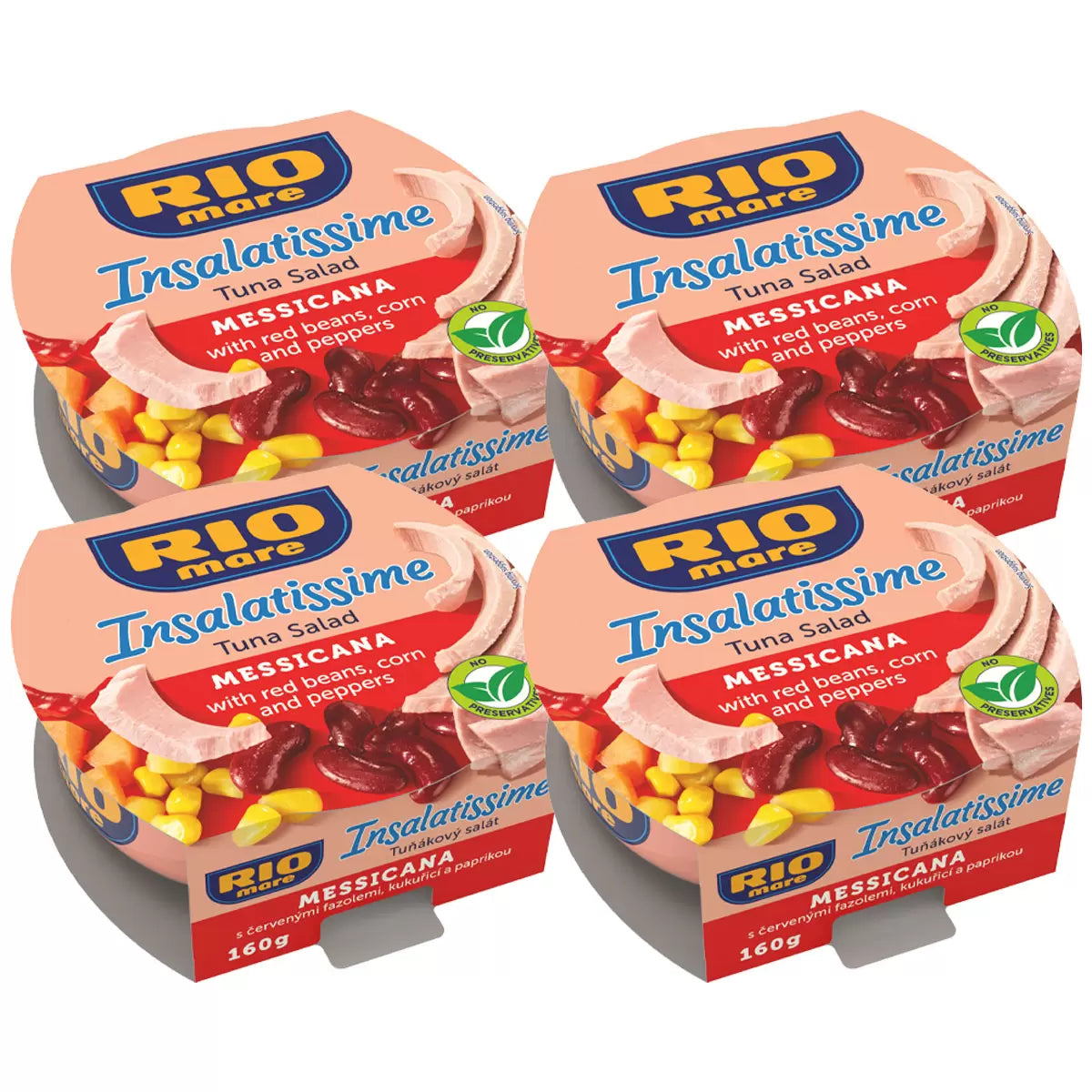 Rio Mare Insalatissime Mexican Style Tuna Salad 4 x 160g ready-to-eat