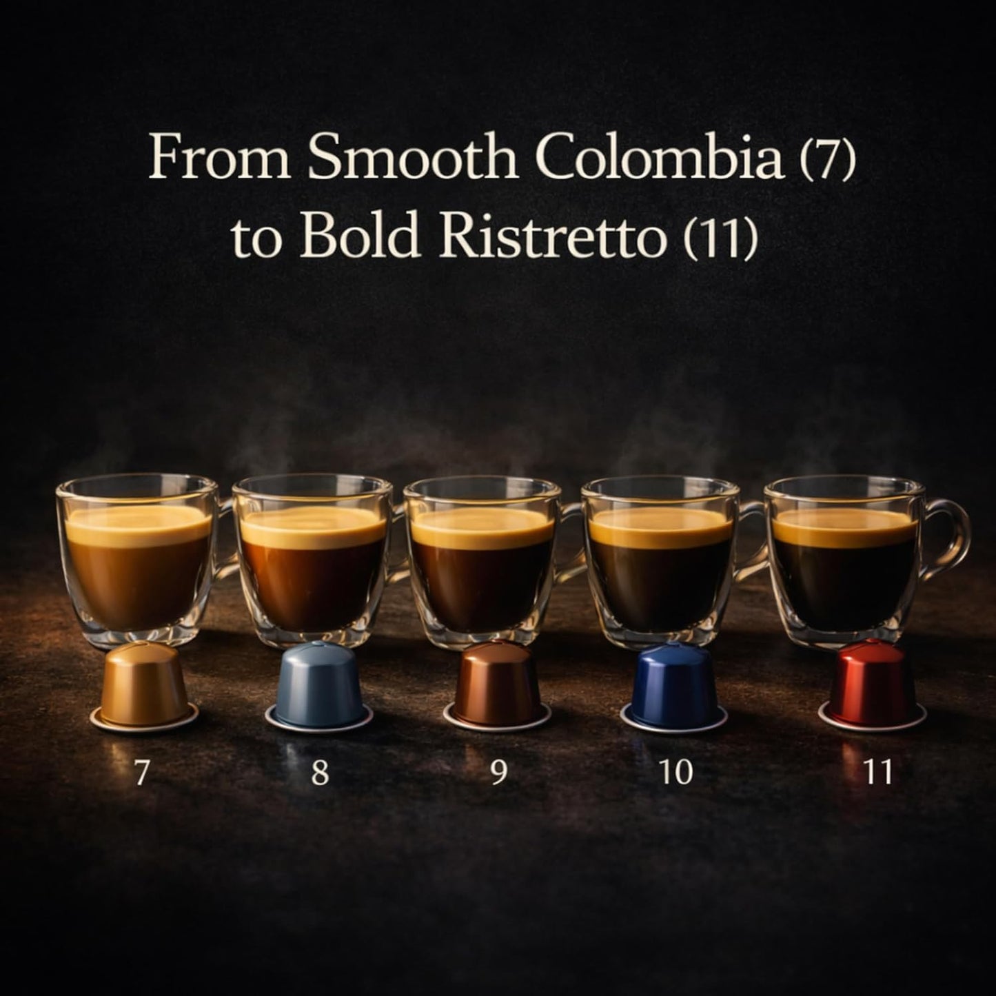 Premium coffee pods delivering rich aroma and smooth crema