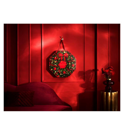 Luxury advent calendar designed to hang or stand as a Christmas centerpiece