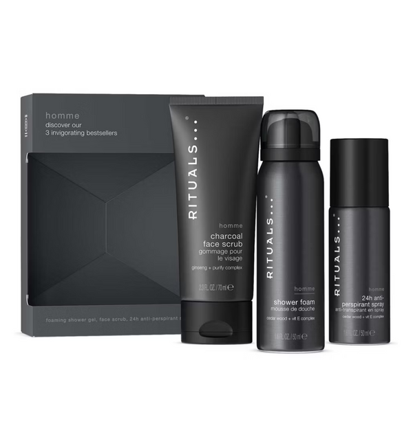 Rituals Homme Trial Set Shower Face & Deodorant Kit – Jolafunbs