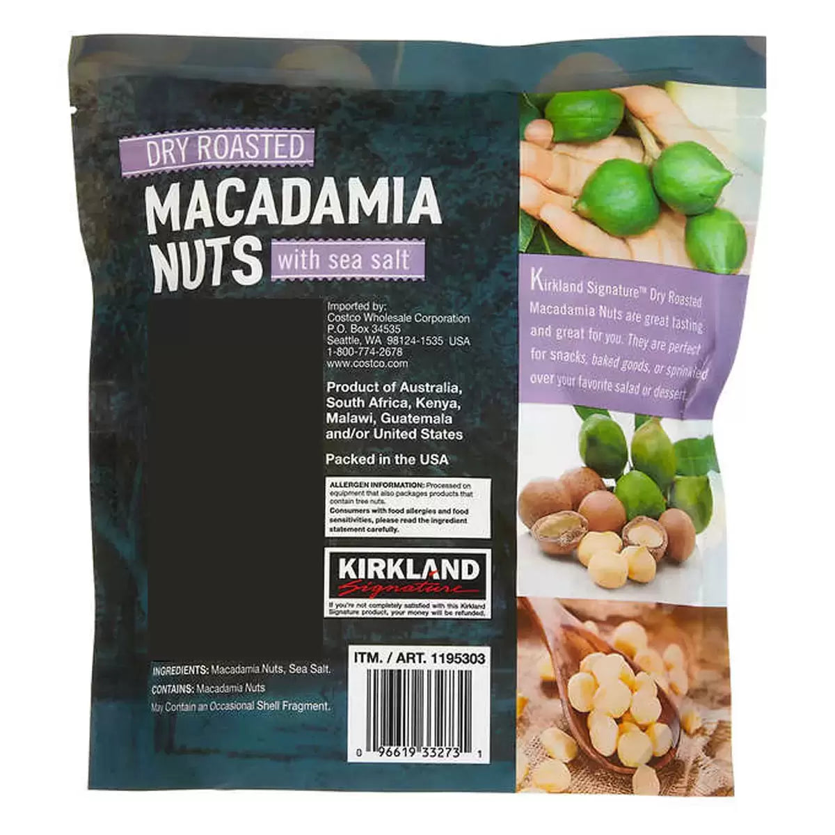 Buttery and crunchy roasted macadamia nuts for snacking