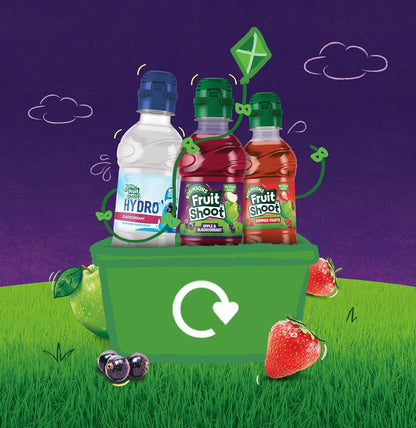 Multipack of Robinsons Apple & Blackcurrant Fruit Shoot bottles