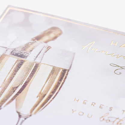 Romantic anniversary card ideal for a first wedding anniversary—thoughtful design for expressing love to a husband.