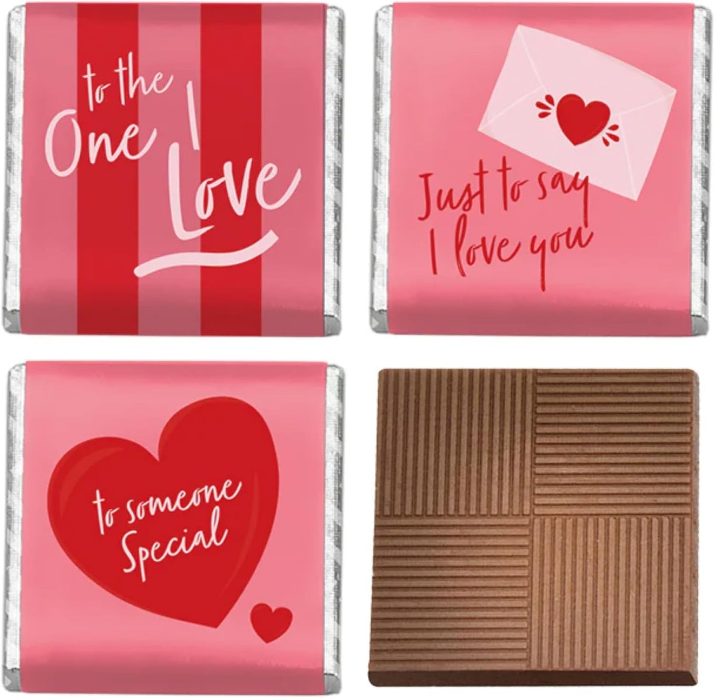 12 individually wrapped milk chocolate Neapolitans per pack