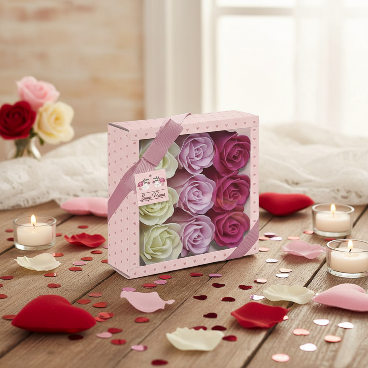 Romantic soap roses ideal for special occasions and celebrations