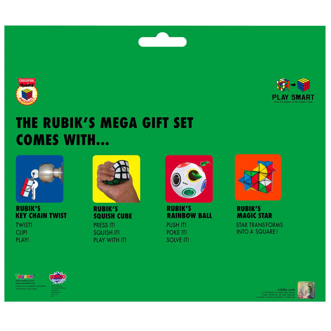 Rubik’s 4-in-1 puzzle gift pack for kids and families