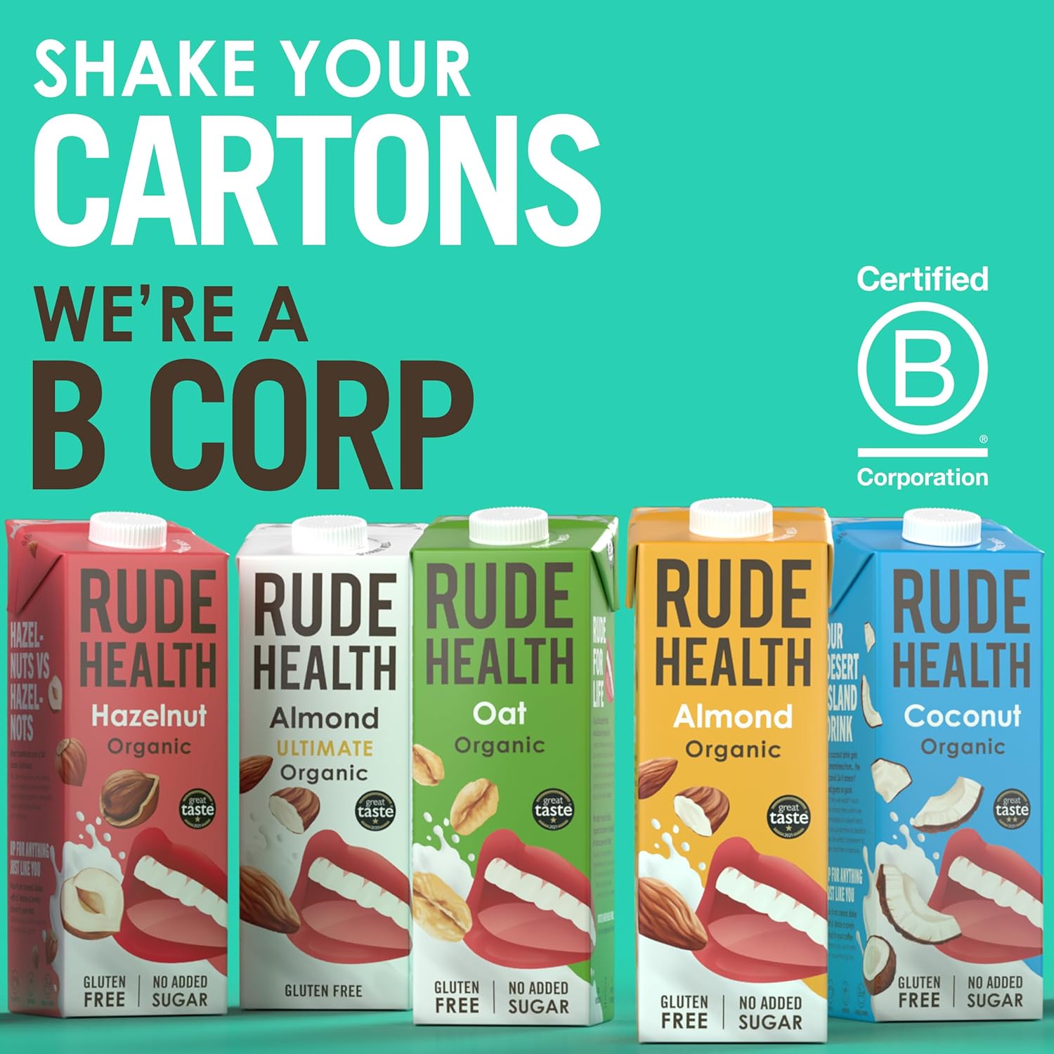 Rude Health Dairy-Free Organic Oat Drink 6-pack