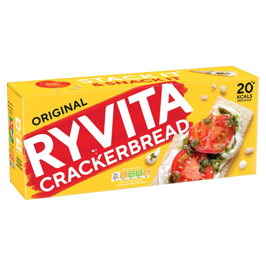 Ryvita Original Crackerbread 200g thin crispy biscuits for healthy snacking