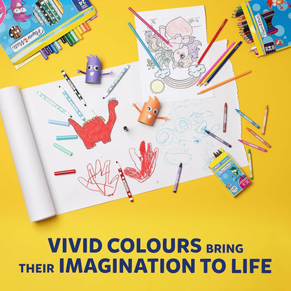 Bright and bold fibre tip pens for colouring