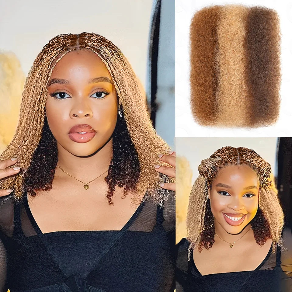 salon quality human hair with natural kinky curls
