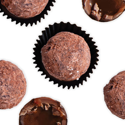 80 milk chocolate truffles with liquid caramel centres