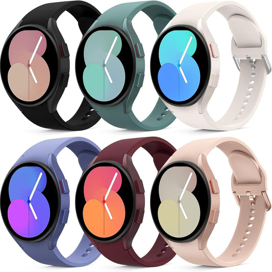 6 pack Samsung Galaxy Watch silicone sport straps 40-44mm
