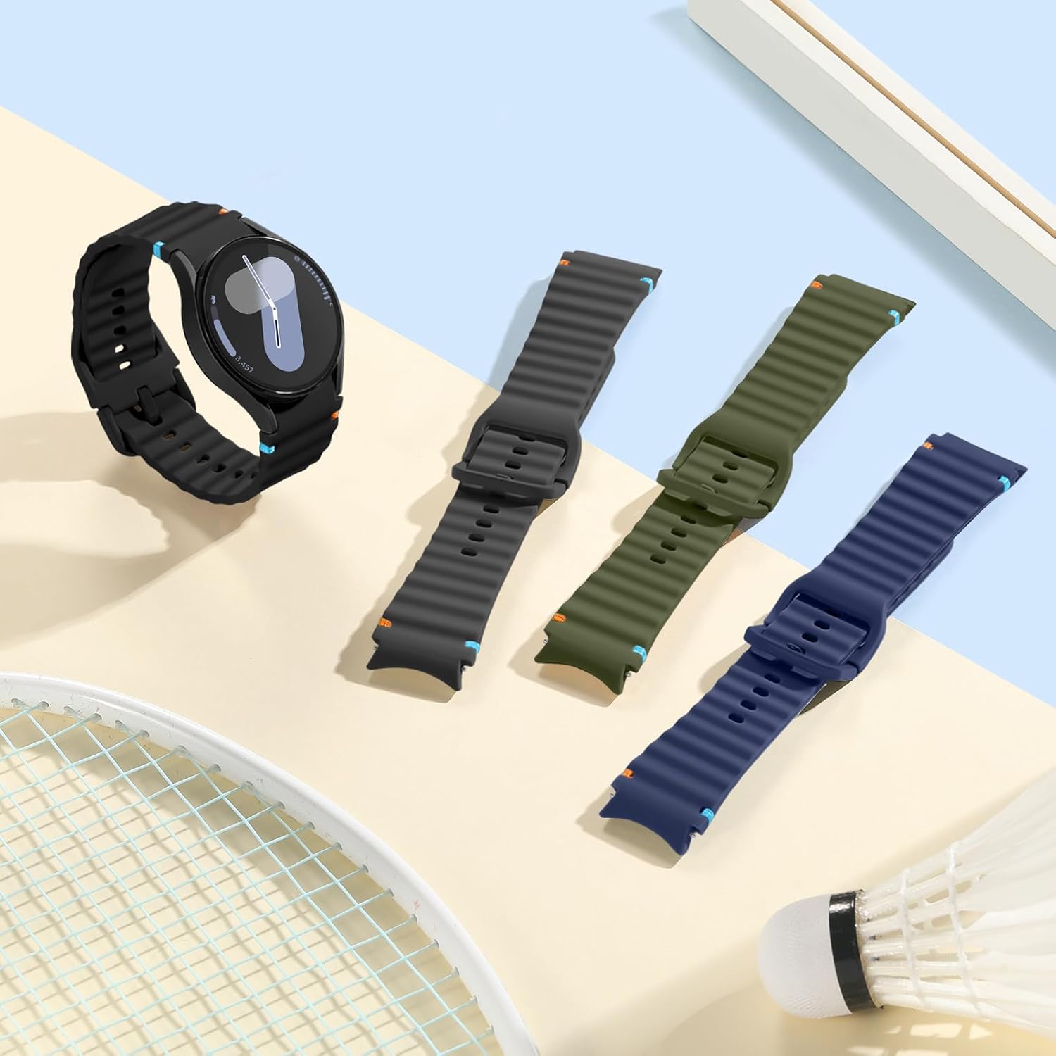 No-gap wave design Galaxy Watch replacement bands