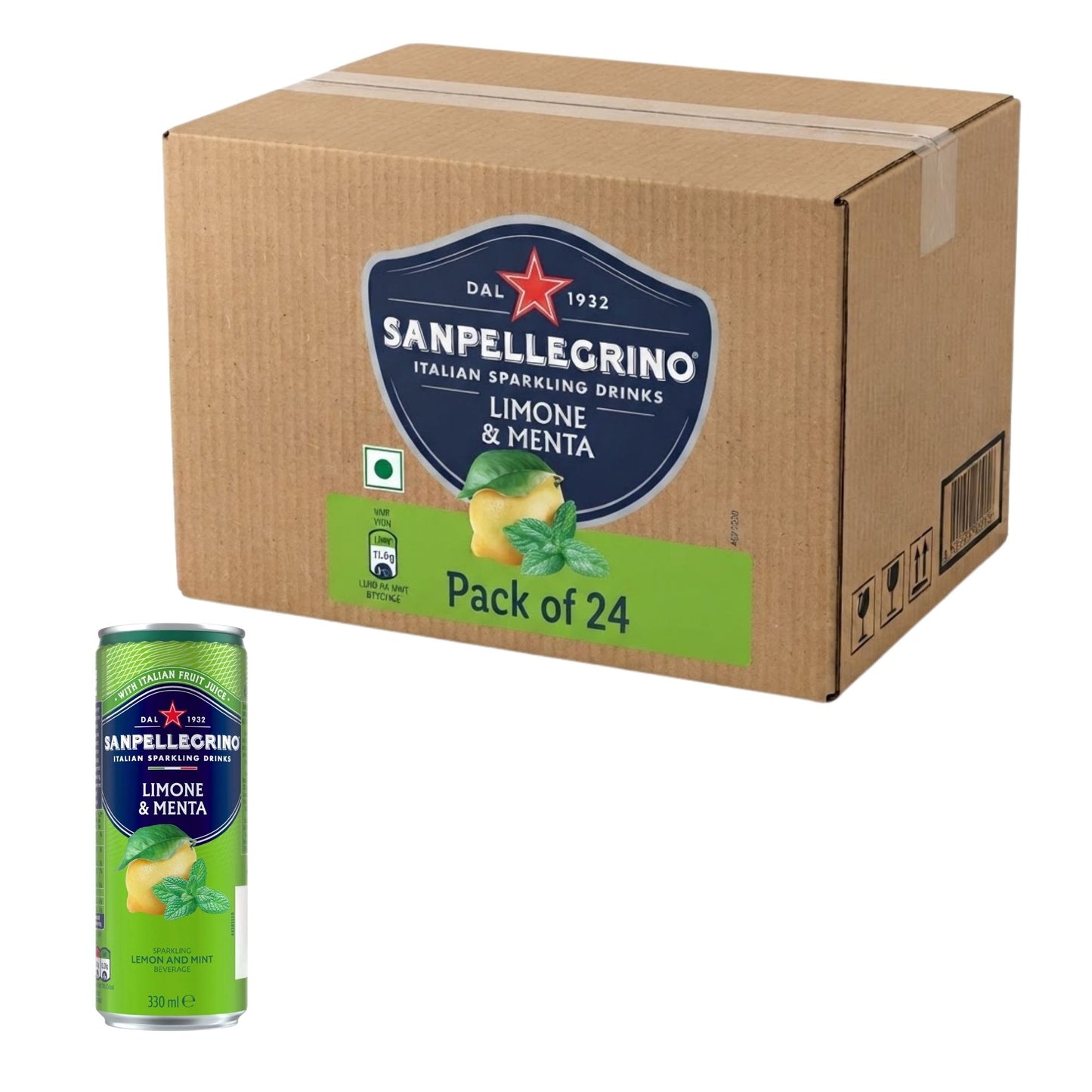 San Pellegrino lemon mint Italian beverage