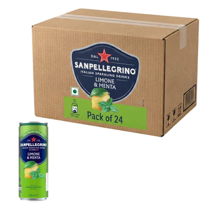 San Pellegrino lemon mint Italian beverage