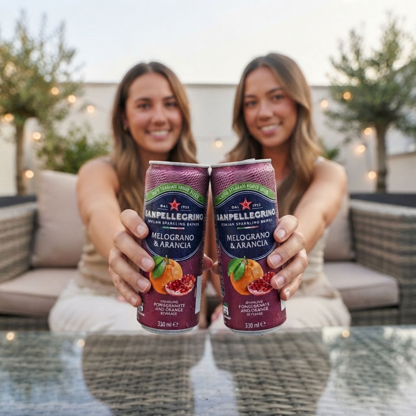 Italian sparkling drink with fruit juices