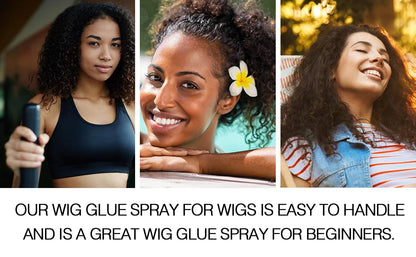 Long lasting wig fixing agent for lace wig installation