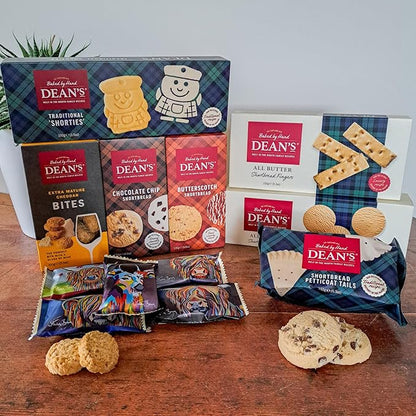 Luxury biscuit selection in premium gift tin